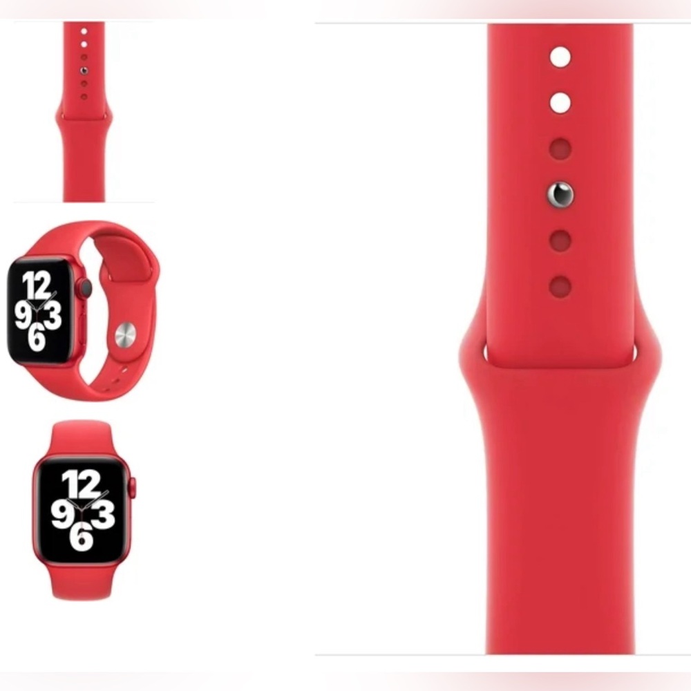 Apple Red Sports Watch Band 40mm NEW - Picture 7 of 7
